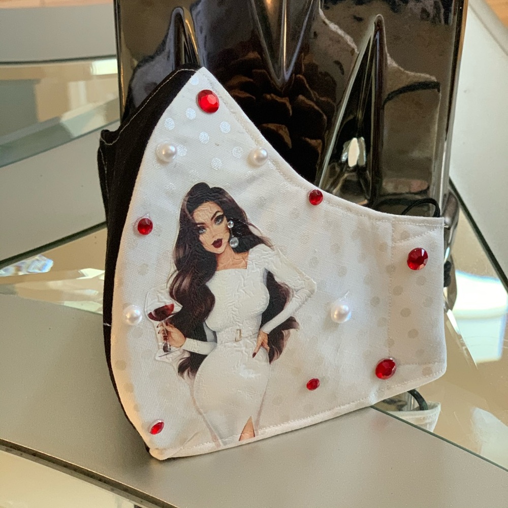 Miss. Glamorous mask, reversible and double filter